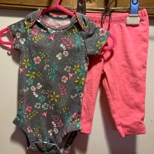 Carters 3m onesie and leggings